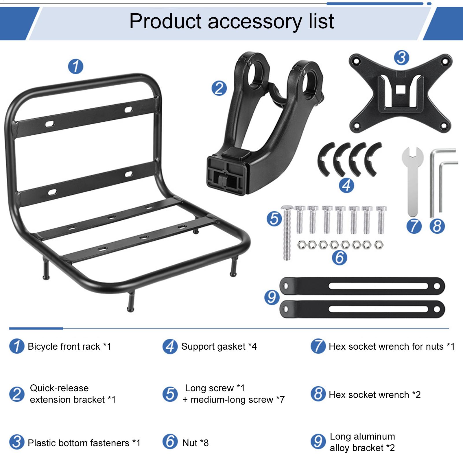Soporte frontal para bicicleta - Cargo Rack Aluminum reseña y precio
