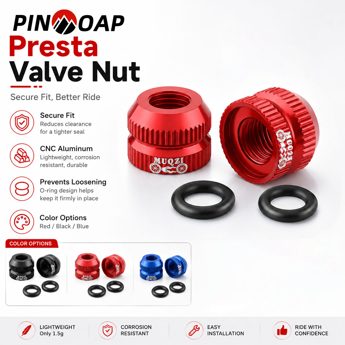 PINMOAP 2 piezas Tuerca de vál - Commuter Bike Lock reseña y precio